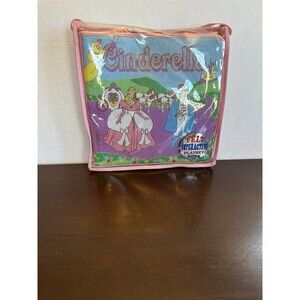 Cinderella Castle Playset Felt Book Interactive Princess Storybook In Case